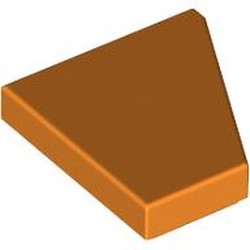 LEGO part 7828 Wedge Tile 2 x 2 Left in Bright Orange/ Orange