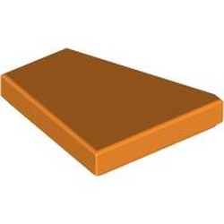 LEGO part 7829 Wedge Tile 2 x 2 Right in Bright Orange/ Orange