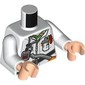 Torso, Jacket, Black Belt, ID Badge, Straps, Hose print White Arms, Light Nougat Hands