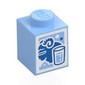 Brick 1 x 1 with Blue Milk / Bantha Carton Print