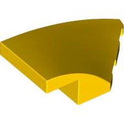 LEGO part 6929 Slope Curved 4 x 2 with Stud Notch Right in Bright Yellow/ Yellow