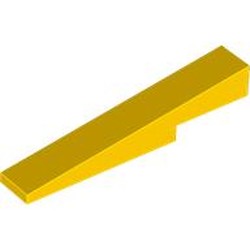 LEGO part 4569 Slope 1 x 6 x 1 with 1 x 2 x 1/3 Cutout in Bright Yellow/ Yellow
