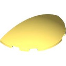 LEGO part 6957 Brick Round 3 x 6 Half Circle in Cool Yellow/ Bright Light Yellow