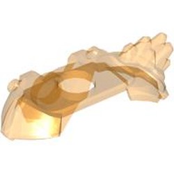 LEGO part 7902 Minifig Neckwear Shoulder Guard, Crystal in Transparent Bright Orange/ Trans-Orange