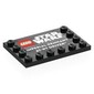 Plate Special 4 x 6 with Studs on 3 Edges with 'LEGO STAR WAR IMPERIAL REMNANT AT-RT Driver' print