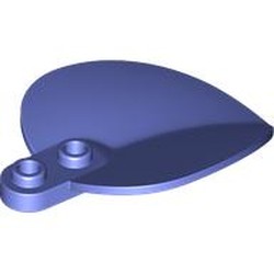 LEGO part 7096 Plant, Leaf/Petal 4 x 6 x 1 1 / 3 in Blue Violet