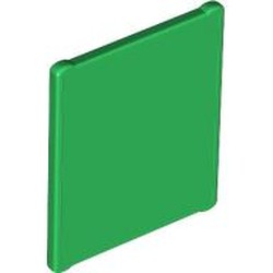LEGO part 51266 Glass For Frame 1 x 3 x 3 in Dark Green/ Green