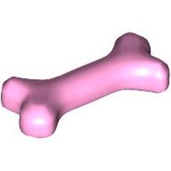 LEGO part 93160 Animal Body Part, Dog Bone [Short] in Light Purple/ Bright Pink