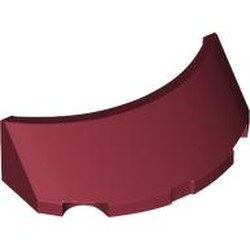 LEGO part 81911 Windscreen 2 x 4 Half Dome in Dark Red