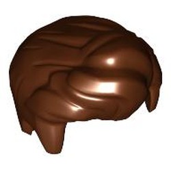 LEGO part 76925 Hair Front Quiffed Right in Reddish Brown