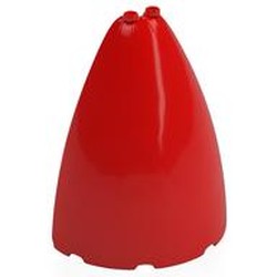 LEGO part 8097 Cone Half 8 x 4 x 8 (Elliptic Paraboloid) in Bright Red/ Red