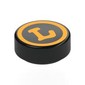 Tile Round 1 x 1 with Bright Light Orange Circle, 'L' print
