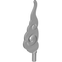 LEGO part 68547 Cloud / Dust with Bar in Medium Stone Grey/ Light Bluish Gray