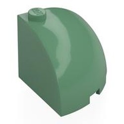 LEGO part 88293 Brick Round Corner 3 x 3 x 2 Dome Top in Sand Green
