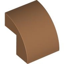 LEGO part 7527 Brick Curved 2 x 2 x 1 2/3 in Medium Nougat
