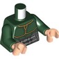 Torso, Armor Panels, Gold Trim, Silver Belt print, Dark Green Arms, Light Nougat Hands