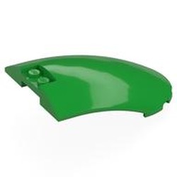 LEGO part 5274 Windscreen 6 x 8 x 2 Curved in Bright Green