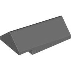 LEGO part 80545 Slope 45° 2 x 4 x 1 1/3 Double in Dark Stone Grey / Dark Bluish Gray