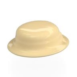 LEGO part 8107 Hat, Straw Boater in Brick Yellow/ Tan