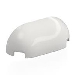 LEGO part 7906 Brick Round, Curved Triple 1 x 3 x 1 in White