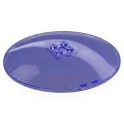 LEGO part 50990b Dish 10 x 10 Inverted (Radar) with Solid Studs in Transparent Bright Bluish Violet/ Trans-Purple
