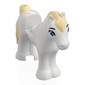 Animal, Horse / Foal, 1 x 1 Cutout with Bright Blue Eyes, Bright Light Yellow Mane, Tail print