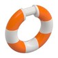 Ring with Bar (Life Preserver) with Orange pattern