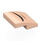 Slope Curved 2 x 2 x 2/3 with Black/Nougat Curved Line (Mouth) print