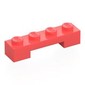 Plate 1 x 4 x 2/3 with 1 x 2 Bottom Cutout
