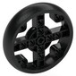 Wheel 88 x 14 with 4 Spokes with 2 Holes, 4 Inserts and Black Integral Tire