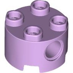 LEGO part 17485 Brick Round 2 x 2, Pin Holes in Lavender