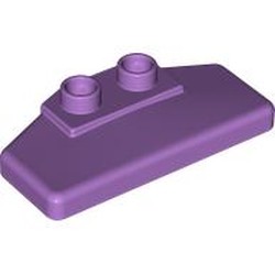 LEGO part 89398 Duplo Rear Spoiler 2 x 4 x 1 / 2 [Plain] in Medium Lavender