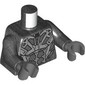 Torso, Dark Bluish Grey/Light Bluish Grey Armor Panels, Silver Decorations print, Pearl Titanium Arms, Dark Bluish Gray Hands