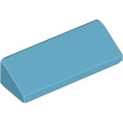LEGO part 7825 Slope 30° 1 x 3 x 2/3 in Medium Azure