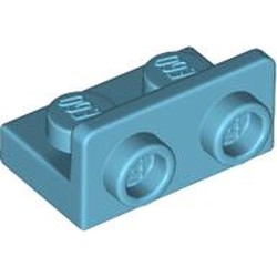 LEGO part 99780 Bracket 1 x 2 - 1 x 2 Inverted in Medium Azure