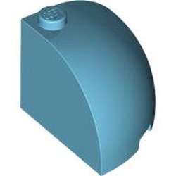 LEGO part 88293 Brick Round Corner 3 x 3 x 2 Dome Top in Medium Azure