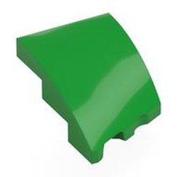 LEGO part 80177 Slope Curved 3 x 2 with Stud Notch Left in Bright Green