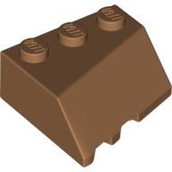 LEGO part 48165 Wedge Sloped 45° 3 x 3 Right in Medium Nougat