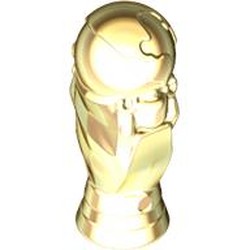LEGO part 7994 Minifig Accessory, FIFA Trophy in Gold Laquered/ Metallic Gold