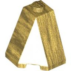 LEGO part 78886 Wedge Sloped 65° 2 x 2 x 2 Corner in Warm Gold/ Pearl Gold