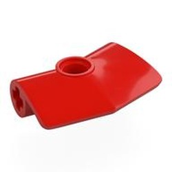 LEGO part 2457 Technic Panel Fairing 2 x 3 x 1 #3 Angled 157.5° in Bright Red/ Red