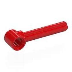 LEGO part 5713 Technic Pin Connector Hub with 3L Axle in Bright Red/ Red