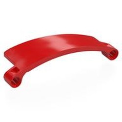 LEGO part 7658 Technic Panel Curved 3 x 9 x 2 Tapered, Left in Bright Red/ Red