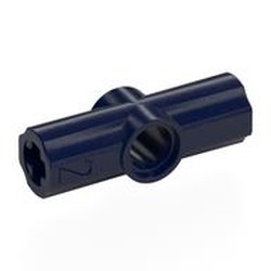 LEGO part 32034 Technic Axle and Pin Connector Angled #2 - 180° in Earth Blue/ Dark Blue