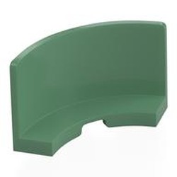 LEGO part 3535 Panel 3 x 3 x 2 Quarter Round in Sand Green