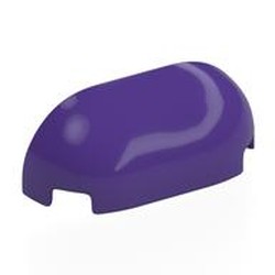 LEGO part 7906 Brick Round, Curved Triple 1 x 3 x 1 in Medium Lilac/ Dark Purple