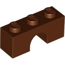LEGO part 4490 Brick Arch 1 x 3 in Reddish Brown