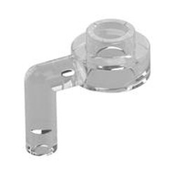 LEGO part 3661 Plate Round 1 x 1 with Vertical Bar in Transparent/ Trans-Clear