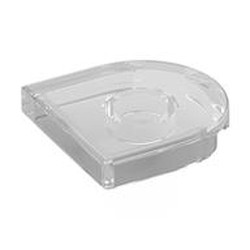 LEGO part 5520 Tile Round 2 x 2 Half Circle in Transparent/ Trans-Clear