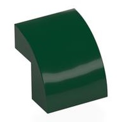 LEGO part 7527 Brick Curved 2 x 2 x 1 2/3 in Earth Green/ Dark Green